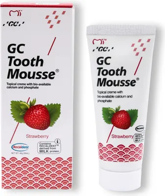 Гель для укрепления эмали GC Tooth Mousse / 17168 (40г, клубника)