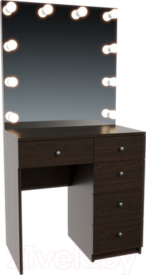 Туалетный столик с зеркалом Мир Мебели С подсветкой 24 ZW