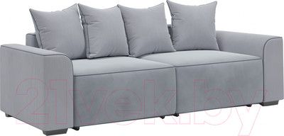 Диван Мебельград Монреаль-1 Стандарт (вертикаль серый/мора серый/велютто темно-серый)
