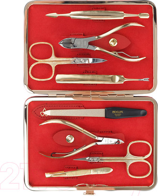 Набор для маникюра Dewal 906RED (красный)