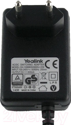 Блок питания Yealink 5VDC.600mA
