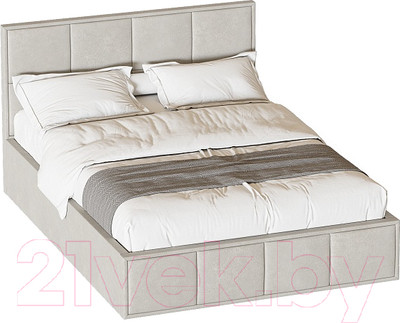 Каркас кровати Мебельград Октавия Стандарт 140x200 (лана бежевый)