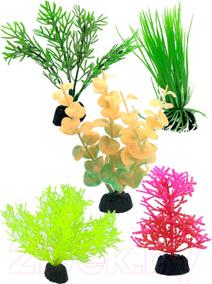 Декорация для аквариума Barbus Пластиковое растение / Plant 064/10 (30шт)