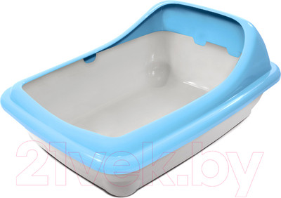 Туалет-лоток Gamma Волна / 20452019 (серый/голубой)