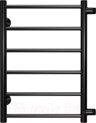 Полотенцесушитель водяной Terminus Аврора П6 500x600 (с боковым подключением 500, RAL 9005)