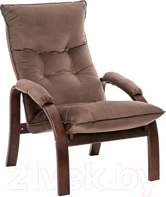 Кресло мягкое Импэкс Левада (орех текстура/V 23)