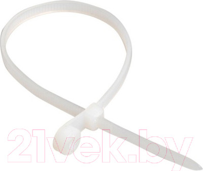 Стяжка для кабеля Vikont Electro Нейлоновая с монтажным отверстием 4.8x200 (100шт, белый)