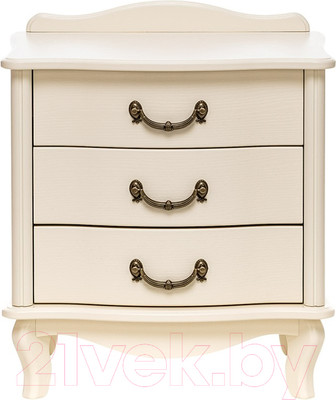 Прикроватная тумба Импэкс Джульетта 3 ящика (дуб шампань)