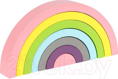 Развивающая игрушка Три совы Пирамидка Радуга-дуга / РИ_47367