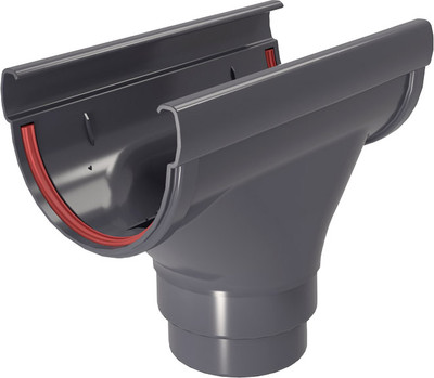 Воронка водосточная Grand Line Дизайн 135 ПВХ RAL 7024 (графит)