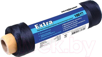 Нить хозяйственная Momoi Extra капроновые 100г (0.80м, черный)