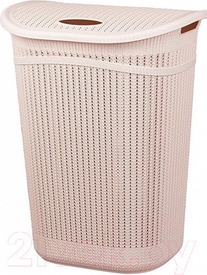 Корзина для белья Idea Вязание / М2613 (55л, чайная роза)
