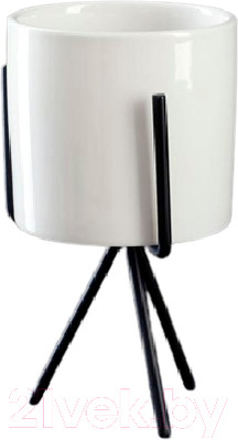 Кашпо Take It Easy Цилиндр 5799915 (белый)