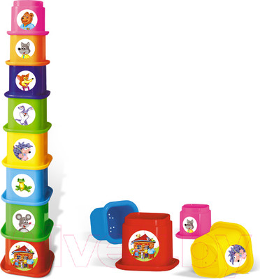 Развивающая игрушка Stellar Пирамидка Теремок / 01547