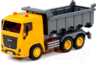 Самосвал игрушечный Полесье МАЗ инерционный со звуком и светом / 94056