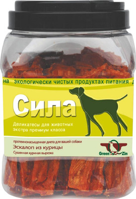 Лакомство для собак Green QZin Сила Сушеная куриная вырезка (750г)