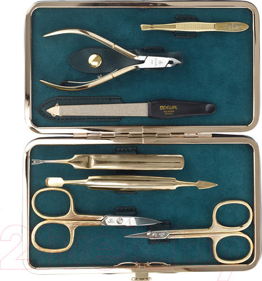 Набор для маникюра Dewal 905GREEN (зеленый)