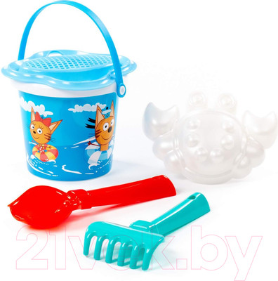 Набор игрушек для песочницы Полесье Три кота и море приключений №1 / 91901 (в ассортименте)