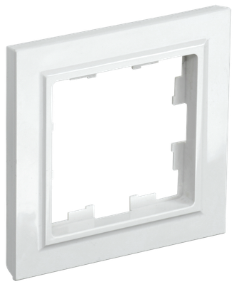 Рамка для выключателей и розеток IEK Brite BR-M12-K01 (белый, 1 пост)