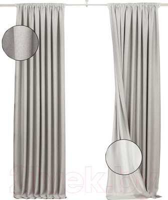 Комплект штор Модный текстиль 112MT222627 (250x150, 2шт, светло-серый)
