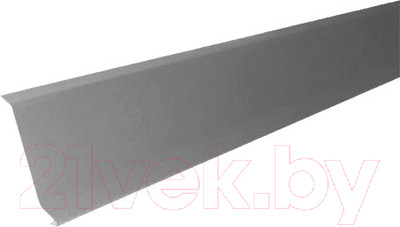 Планка примыкания Технониколь Для гибкой черепицы 10x15x45x2000 RAL 7004 (серый)