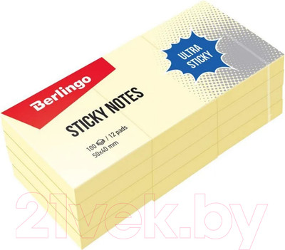 Набор для заметок Berlingo LSn_39000 (12шт, желтый)