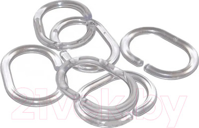 Кольца для шторки FORA K12 прозрачные