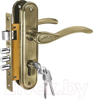 Замок врезной Loid LH 7036 - 103AB (бронза)