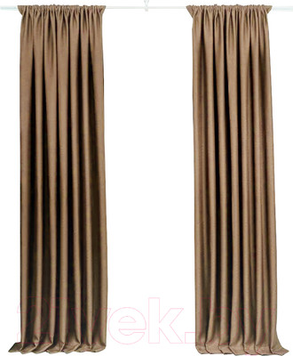Комплект штор Модный текстиль 112MT391028 (260x150, 2шт, шоколадный)