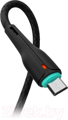 Кабель Denmen D15V Micro (1м, черный)