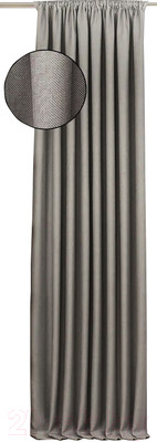 Штора Модный текстиль 112MT6670M28 (260x150, светлый асфальт)
