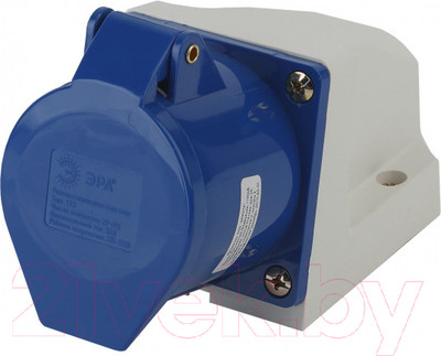 Розетка ЭРА 123 2Р+РЕ 32А 220В IP44 / Б0032877