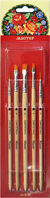 Набор кистей Художественные материалы Мастер-3 Жостово C-6960 (5шт)