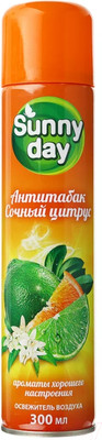 Освежитель воздуха Sunny Day Антитабак Сочный цитрус (300мл)
