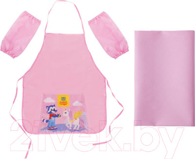 Фартук для творчества Мульти-пульти Для девочек / НТ_33851 (с нарукавниками и клеенкой)