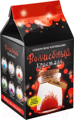 Набор для выращивания кристаллов Волшебный кристалл Кристалл с пожеланием Любви / k3