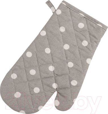 Рукавица-прихватка Guten Morgen Горох серый / ВР-СКр-18x30