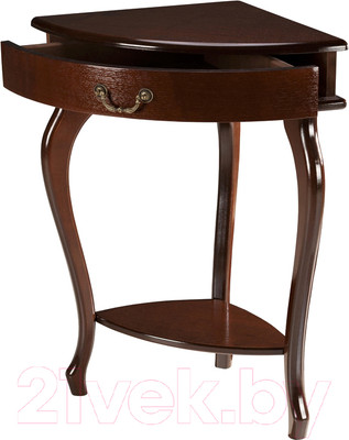 Консольный столик Мебелик Элегант угловой (орех)