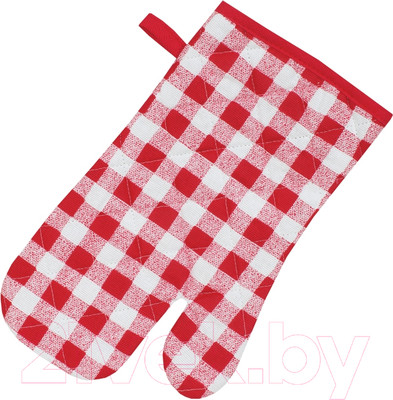 Рукавица-прихватка Guten Morgen ВР-КлШТ-18-30 (клетка красная)