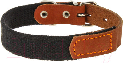 Ошейник КАСКАД Брезентовый с кожей / 00135091