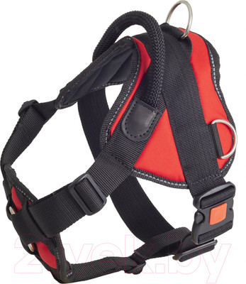 Шлея КАСКАД Profi с грудью, блокировкой / 19002422-02 (S, красный)