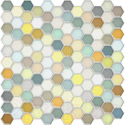 Панель ПВХ Регул Самоклеящаяся Эффект соты Магия (469x470x3мм)