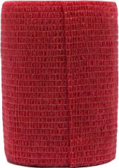 Бинт для животных VETЗабота Ветеринарный самофиксирующийся 7.5x450см (красный)