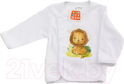 Распашонка Топотушки Малыши с запахом / 5358 (белый, р.68)