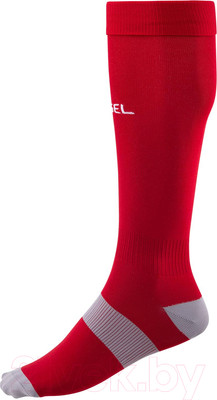 Гетры футбольные Jogel Camp Basic Socks / JC1GA0125.R2 (р-р 43-45, красный/серый/белый)