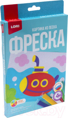 Набор для творчества Lori Фреска. Картина из песка Подводная лодка / Пз/ф-021