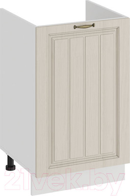 Шкаф под мойку ТриЯ Лина 1Н5М (белый/кремовый)