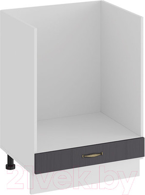 Шкаф под духовку ТриЯ Лина 1Н6Б (белый/графит)