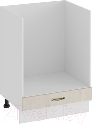 Шкаф под духовку ТриЯ Лина 1Н6Б (белый/кремовый)