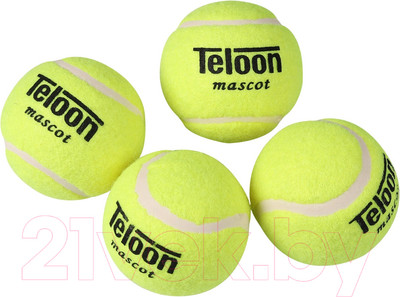 Набор теннисных мячей Teloon Стандарт 801Т Р4 (4шт, желтый)